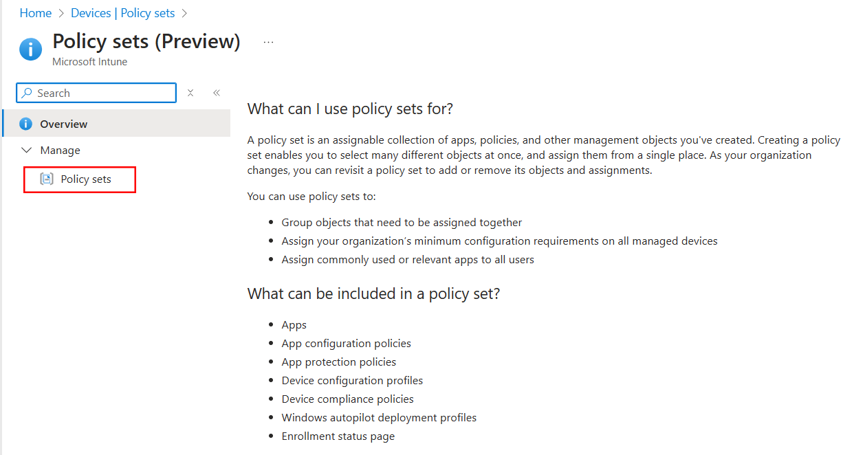 Policy sets 02