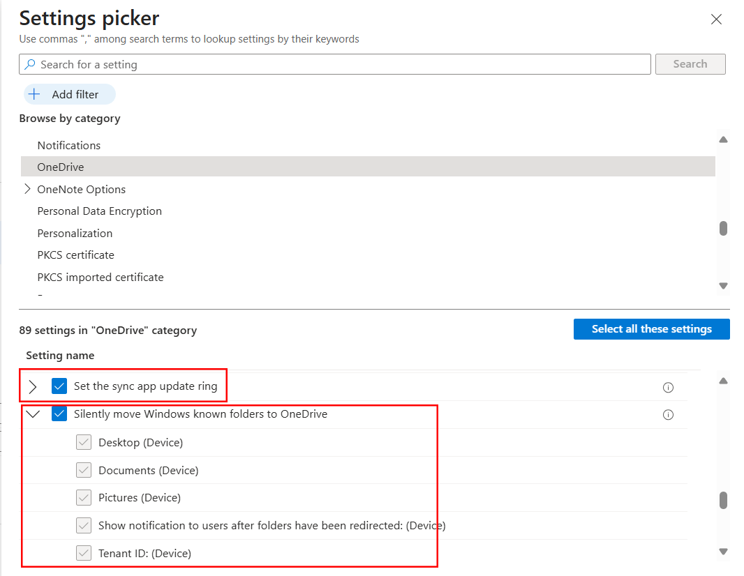 Onedrive settings catalog 04