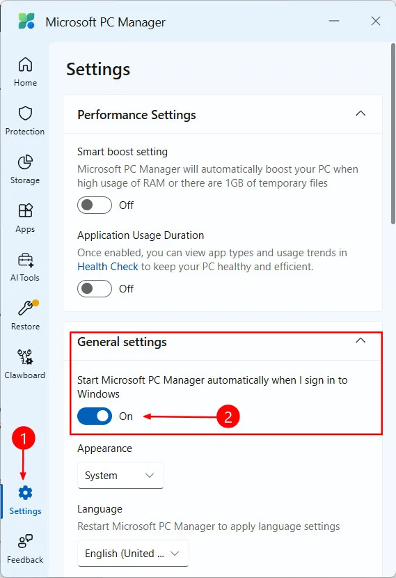Microsoft PC Manager
