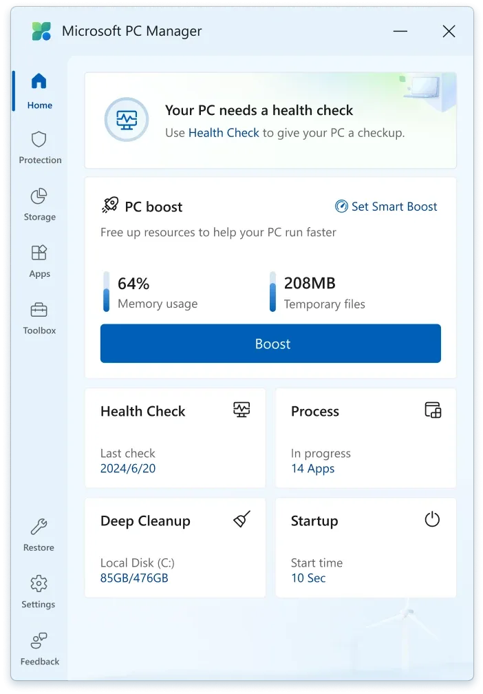 Microsoft PC Manager