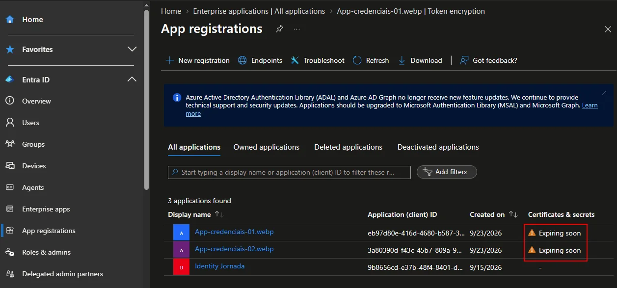 Apps registration